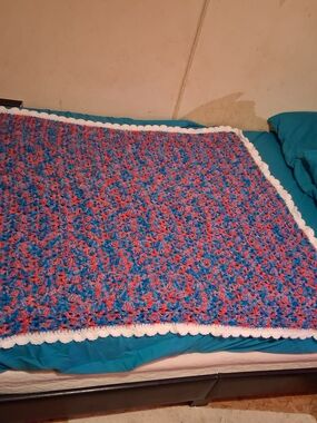 Handmade Crochet Blanket Or Throw